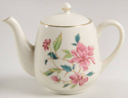 Vintage Miniature Teapot Collection Peony Flower Teapot - No Box