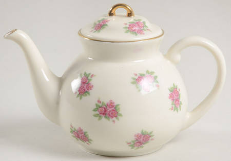 Vintage Miniature Teapot Collection Petite Rose Tepot  - No Box