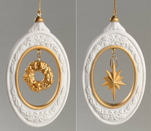 Golden Treasures of Christmas Wreath/Star Set - Boxed