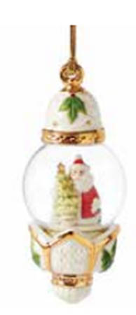 Holiday Globe Ornaments Santa Globe - Boxed