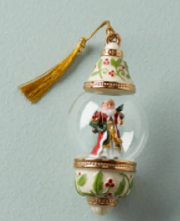 Holiday Globe Ornaments Santa Globe - With Box
