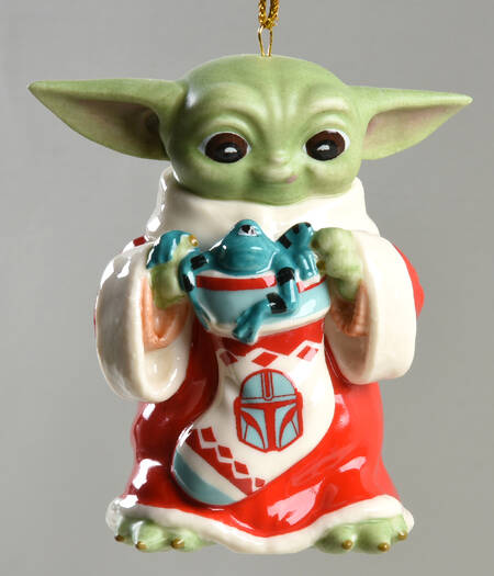 Star Wars Ornaments Grogu With Stocking - Boxed
