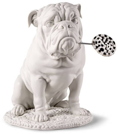 Dog and Candy Collection Bulldog With Lollipop - Boxed