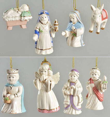 Nativity Ornaments Nativity-8pc Set - With Box