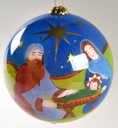 Pier 1 Exclusive Ornaments Nativity Scene 2007 - Boxed