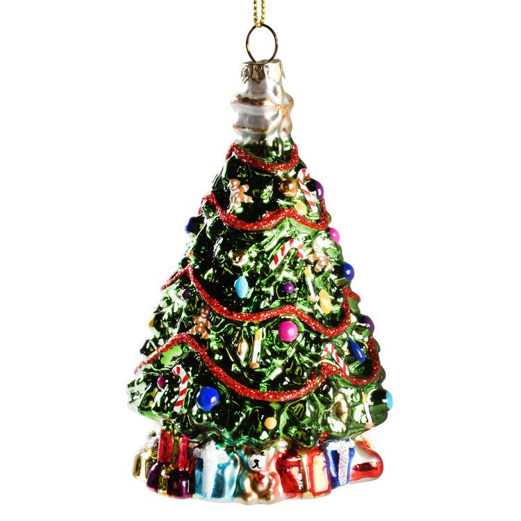 Blown Glass Ornaments Tree - Boxed
