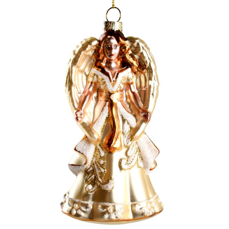 Blown Glass Ornaments Angel - Boxed
