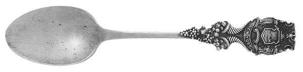 State and Cities Souvenir Spoon New York - State Seal - No Box