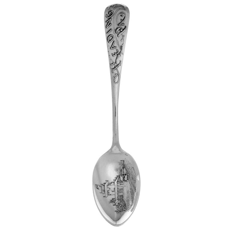 State and Cities Souvenir Spoon Reading, Pa-Gravity Railroad Station - No Box