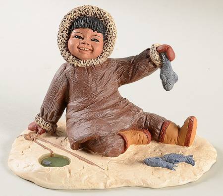 All God's Children Pike-Eskimo With Fish - No Box