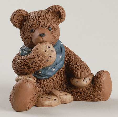 All God's Children Dinky-Teddy Bear With Cookies - No Box