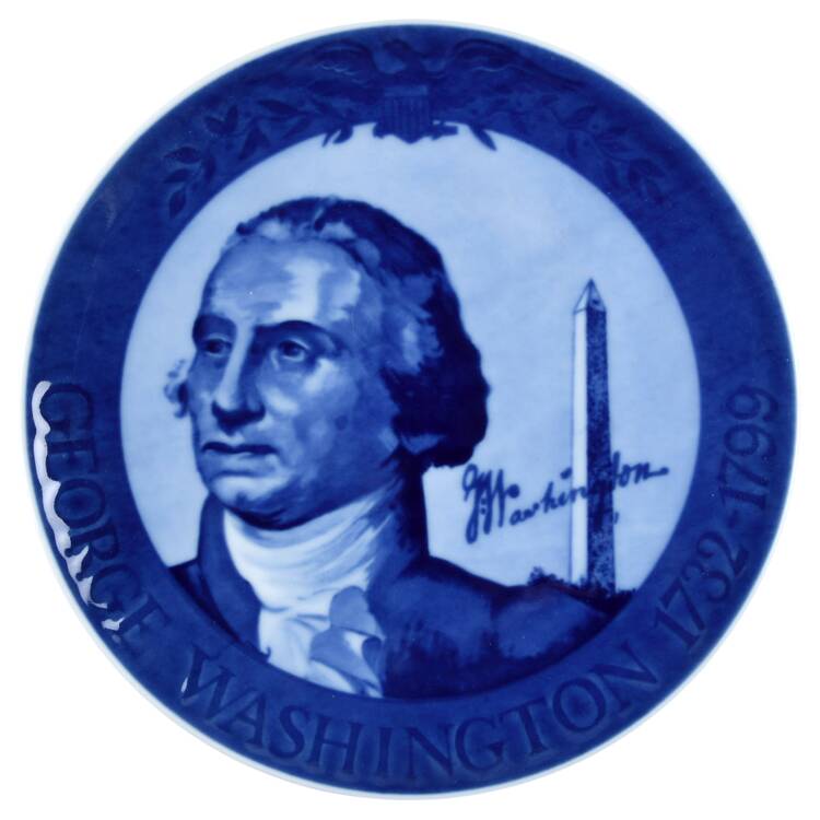 President Plate George Washington - With Box