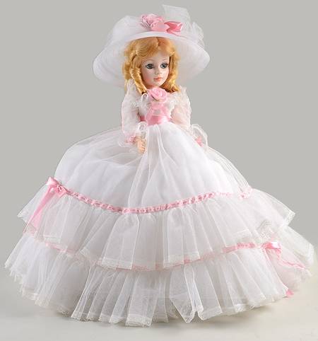 Scarlett Series Melanie - White Dress And Hat - Boxed