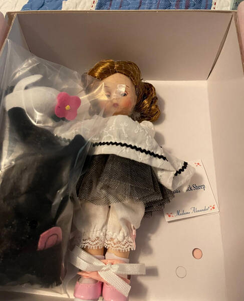 Nursery Rhymes Baa, Baa Black Sheep-White Dress - Boxed