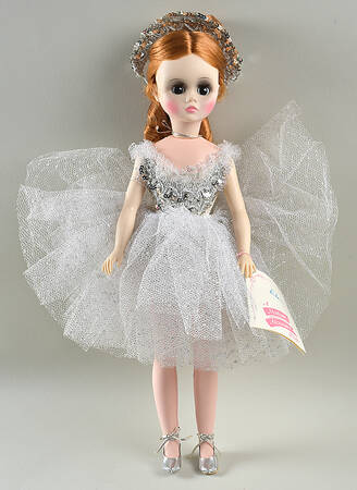Ballerina Elise - Silver Dress - Red Hair - Boxed