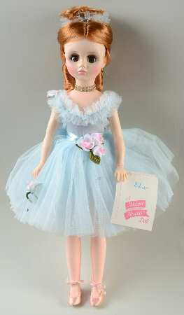 Ballerina Elise- Blue Dress - Red Hair - With Box
