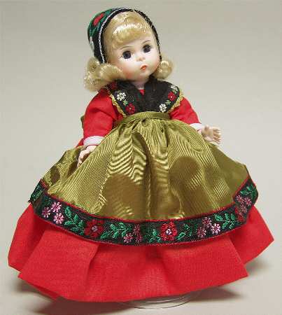 International-8" Doll Sweden-Red Skirt - Boxed