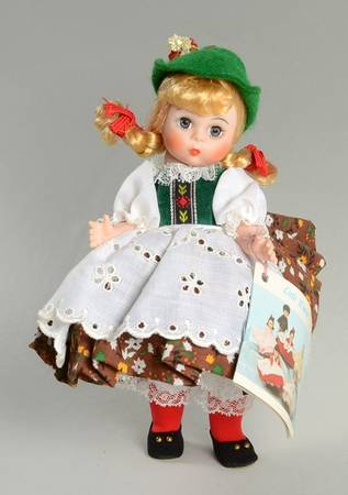 International-8" Doll Austria Girl - Brown Skirt/Green Vest - With Box