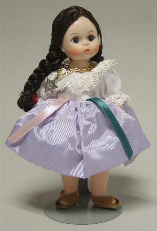 International-8" Doll Israel-Satin Blue Skirt - Boxed
