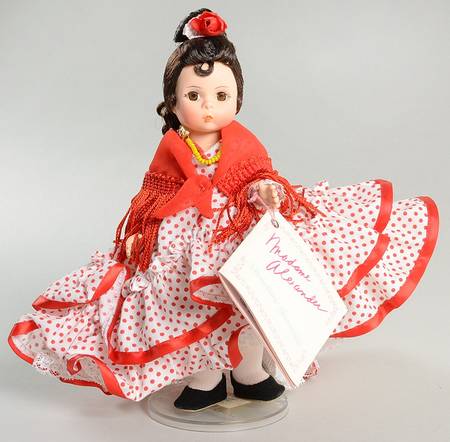 International-8" Doll Spanish Girl - Red Polka Dots - Boxed