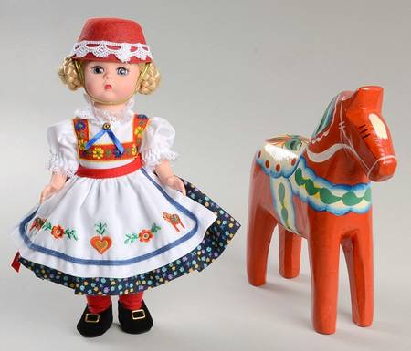 International-8" Doll Sweden - With Horse - Boxed