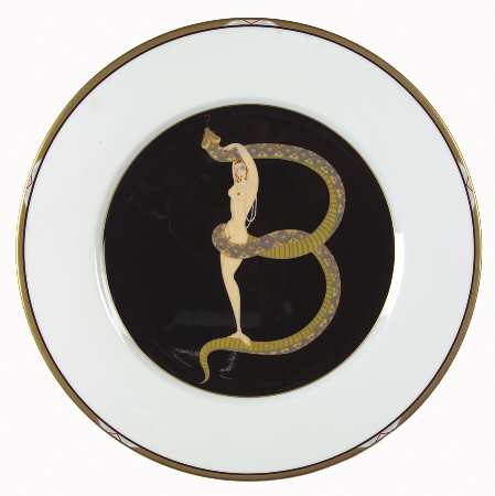 Erte' Plates The Alphabet B - No Box