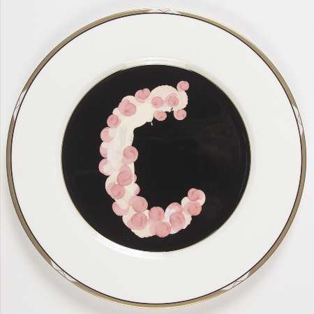 Erte' Plates The Alphabet C - No Box