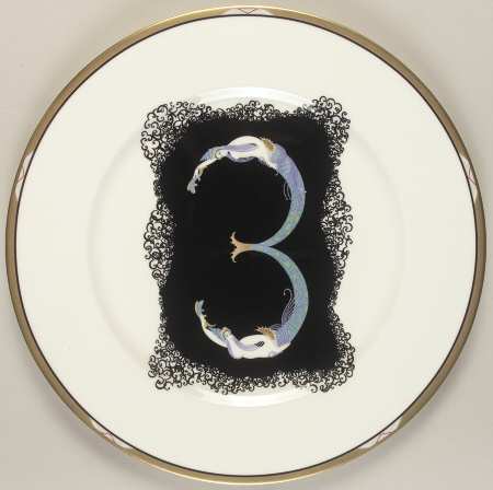 Erte' Plates The Numerals 3 - No Box