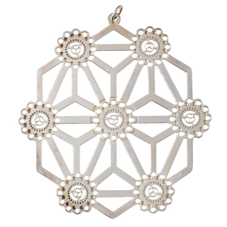 Snowflake-Sterling Silver 1986-Japanese Snowflake - No Box