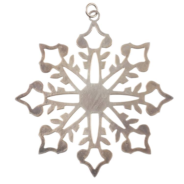 Snowflake-Sterling Silver 1982-Snowflake By Elisabeth Hyder - Boxed