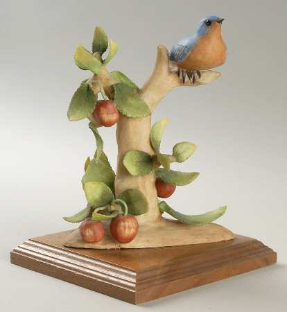 Bird-Porcelain Figurine Bluebird - No Box