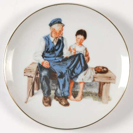 Museum Collections Plate-Rockwell The Lighthouse Keeper's Daughter - Boxed