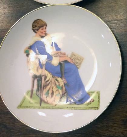 Museum Collections Plate-Rockwell Bedtime - Boxed