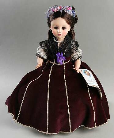 First Ladies Series #3-Doll Mary Todd Lincoln-1850-1853 - Boxed
