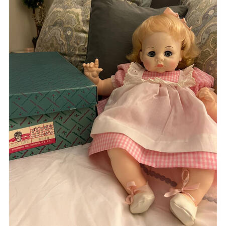 Babies-Doll Pussy Cat-Pink Gingham Dress - Boxed