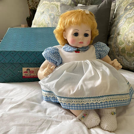Babies-Doll Pussy Cat-Blue Gingham Dress - Boxed