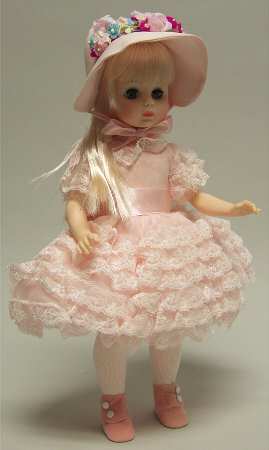 Portrait of Children-Doll Renoir-Lace Dress/Pink Shoes - With Box