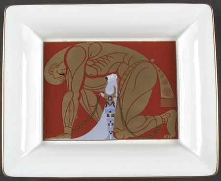 Erte' Collectible Giftware Sampson And Delilah Tray - Boxed
