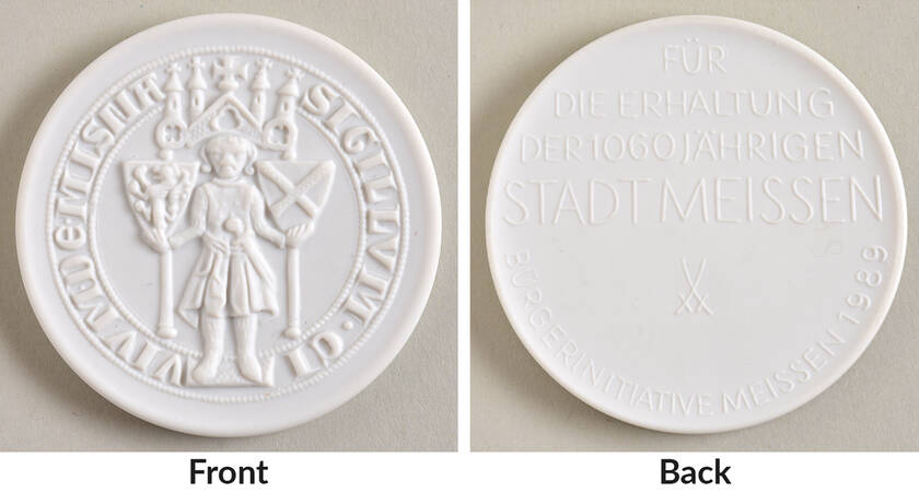 Meissen Figurines & Giftware Meissen 1060 Year Commemorative Coin - With Box