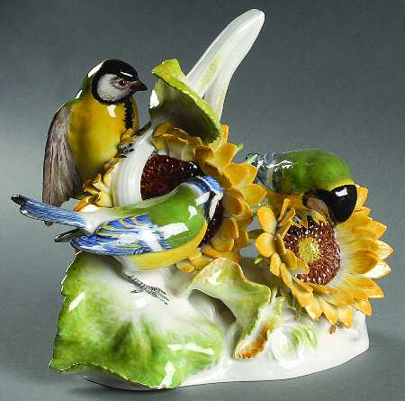 Meissen Figurines & Giftware Group Of Titmouse - No Box