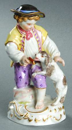 Meissen Figurines & Giftware Gardeners Child With Dog - No Box