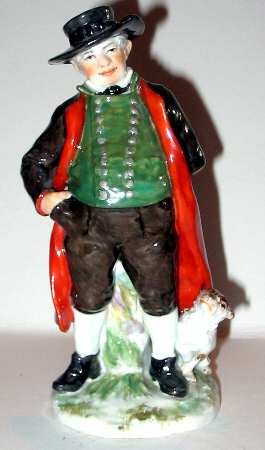 Meissen Figurines & Giftware Man W/ Dog - No Box