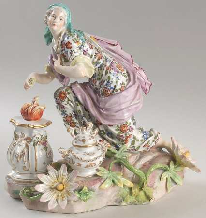 Meissen Figurines & Giftware Winter-Female At Altar Of Fire - No Box