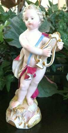 Meissen Figurines & Giftware Girl W/ Harp - No Box