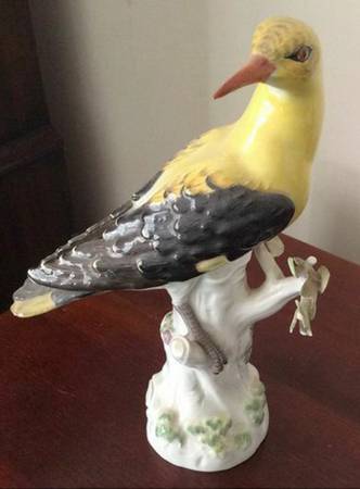 Meissen Figurines & Giftware Yellow Bird With Black Wings - No Box