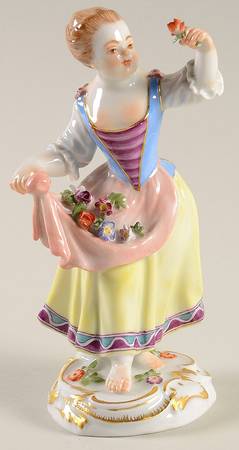Meissen Figurines & Giftware Girl With Flowers - No Box