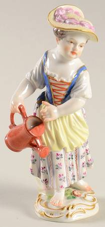 Meissen Figurines & Giftware Girl With Watering Can - No Box