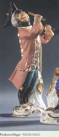 Monkey Band-Meissen Kettle Drummer - No Box