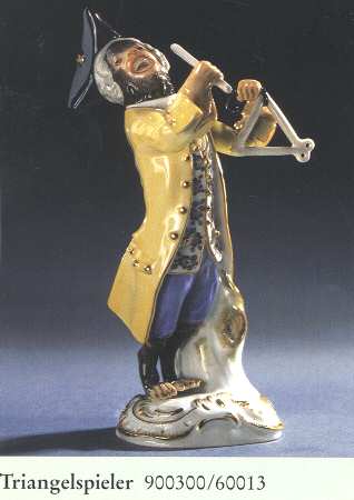 Monkey Band-Meissen Triangle Player - No Box