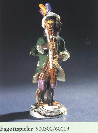 Monkey Band-Meissen Bassoon Player - No Box